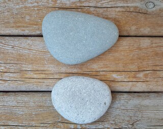 ZenStones – 7 Grandi Pietre Piatte Del Mar Baltico, Naturali, Per Pittura E Decorazione, Lunghezza 8-12 Cm