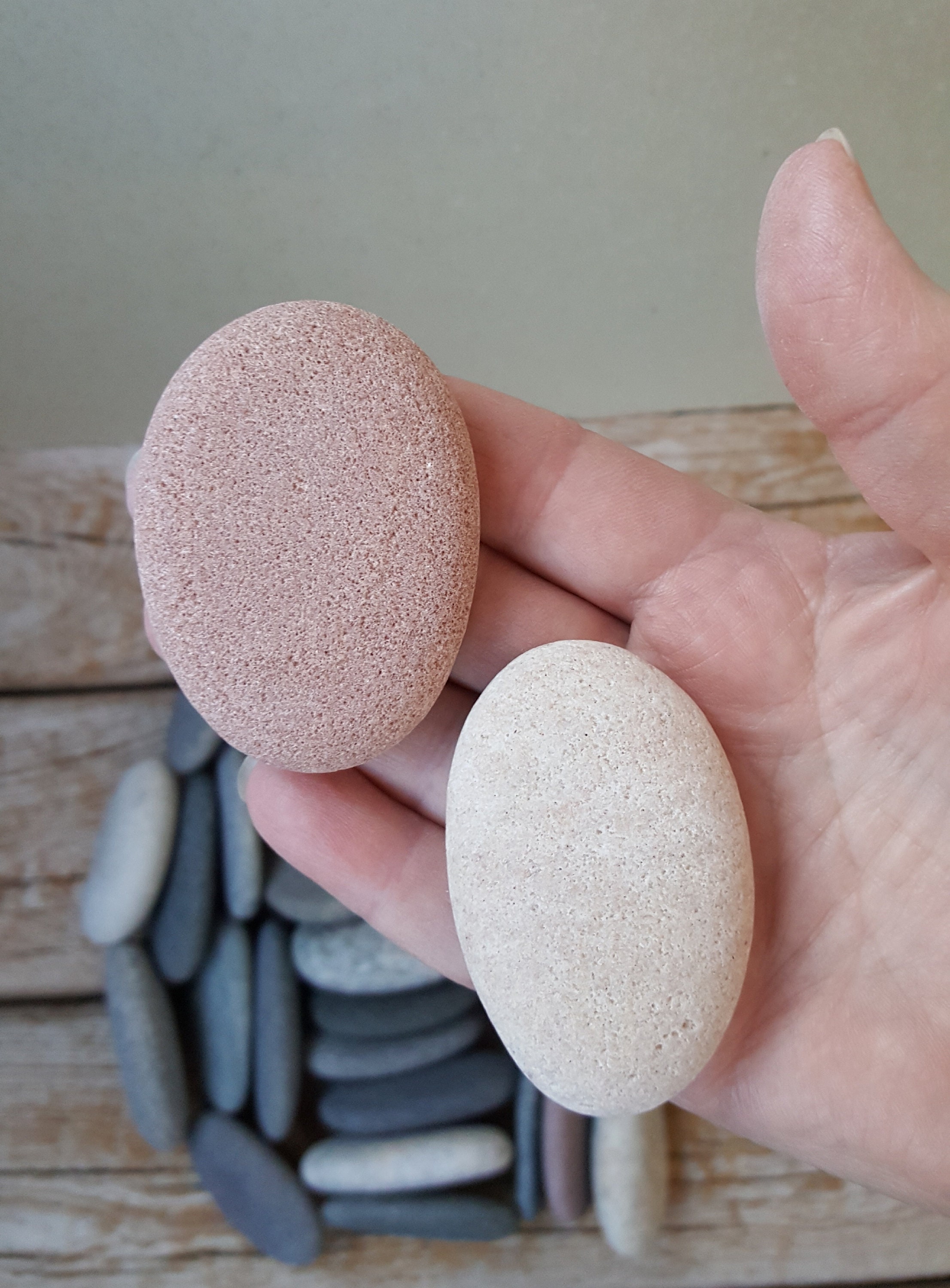 Oval Shape Rocks Oval Shaped Beach Rocks -35 Large Sea Stones- Beach Stones- Wedding ...