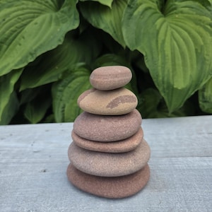 Natural Beach Stone Stack -Beautiful Sea Stones -Zen Stones -Beach Stone -Stack Large Stones -Zen Decor