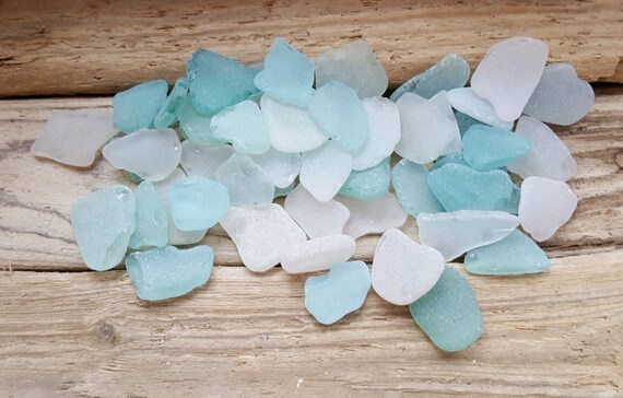Sea Glass Beach Glass Sea Glass For Sale Bulk Beach Glass Wedding Glass White Light Blue Sea Glass