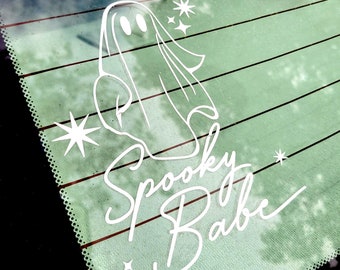 Spooky Babe Decal -spooky babe ghost halloween stars magic car decal window sticker art decor