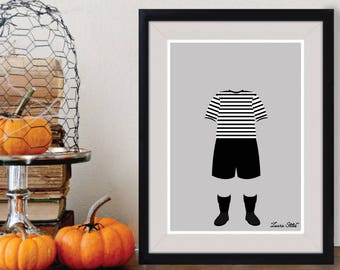 Pugsley Addams Poster/Print - minimalist the addams family gomez morticia pugsley thing hand wednesday addams halloween poster art decor