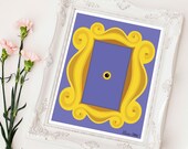 Friends Frame Poster Print - minimalist tv friends rachel ross monica chandler bing joey poster art decor