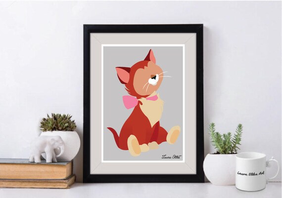 Disney Cat Dinah Poster Print cats disney dinah cat alice in wonderland were all amd here cat dinah catmeow kitty poster art decor