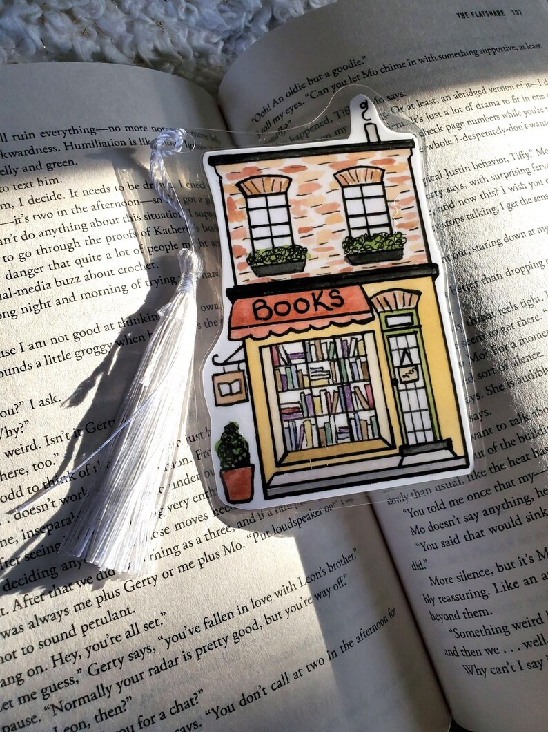 Location Bookmark Bookstore Bookmark Painting Handmade Etsy