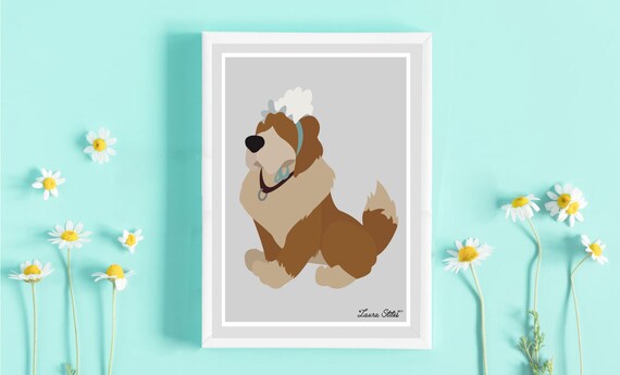 Disney Dog Nana Poster/print Dogs Disney Dogs Nana Woof - Etsy