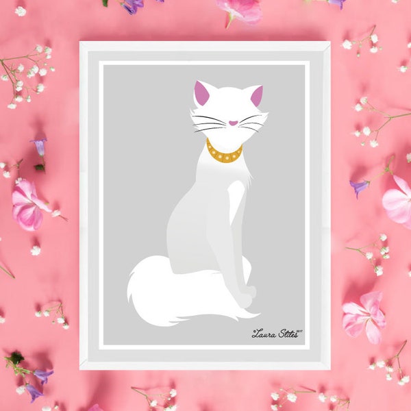 Disney Cat Duchess Poster/Print - cats disney duchess the aristocats opera pretty meow kitty poster art decor