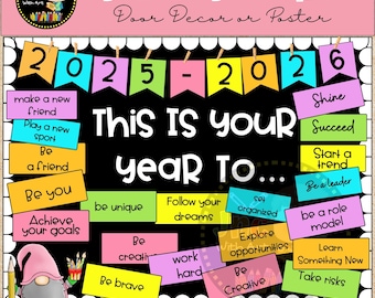 Back to School Bulletin Board Kit | Door Decor | Beginning of the Year | Editable
