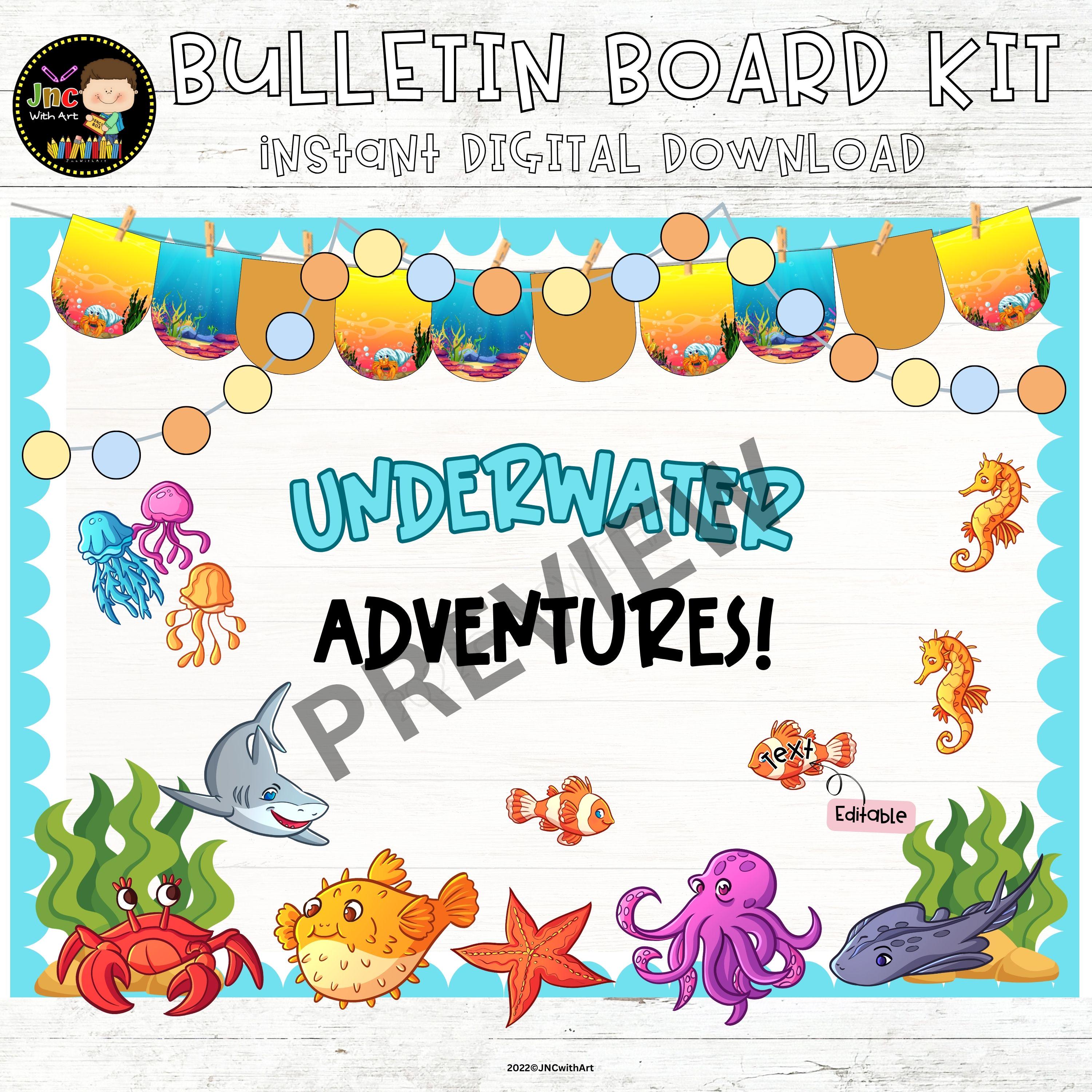 Summer Classroom Bulletin Board Decoration Set Summer
