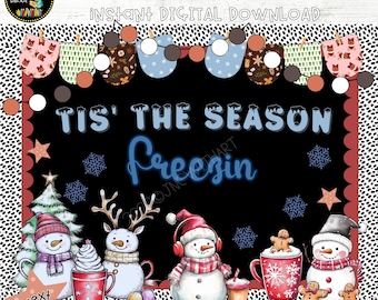 Lot De 62 Décorations De Tableau D'affichage D'hiver, Pingouin, Flocon De Neige, Bonhomme De