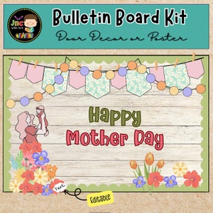 Mother’s Day Bulletin Board Ideas for Preschool Kindergarten, Door decor