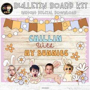 Easter Bulletin Board Kit: Editable Classroom Decor (Digital Download)