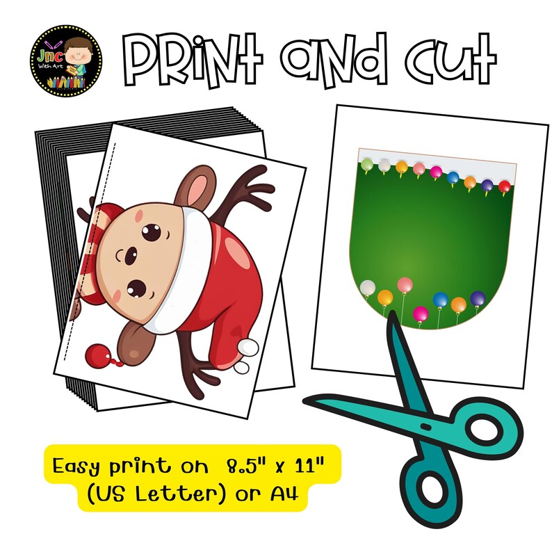 Merry Christmas Bulletin Board Kit Classroom Door Decor Printable