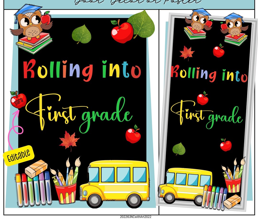 School Bus Bulletin Board Ideas Door Decoration Kit Back to Etsy