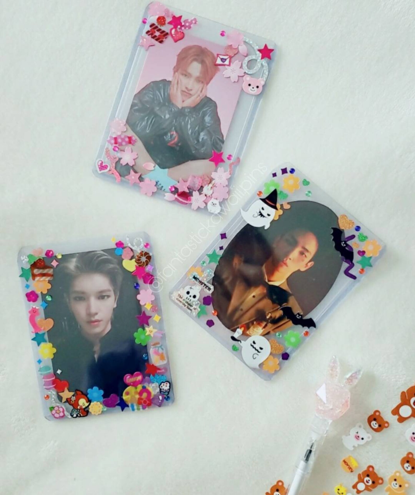 Kpop deco polco photocard kawaii card holder one of a kind Etsy