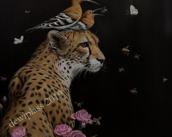 Mini print/ postcard "Gentle"