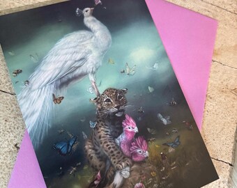 Mini print/ postcard "Menagerie"