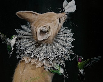 Mini print/ postcard "By a thread"