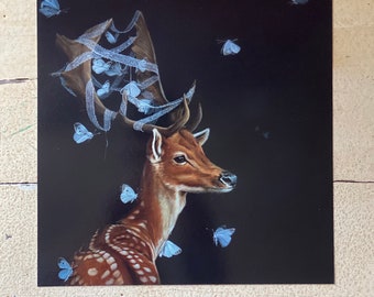 Mini print/ postcard "Safe haven (where do we go from here?)"