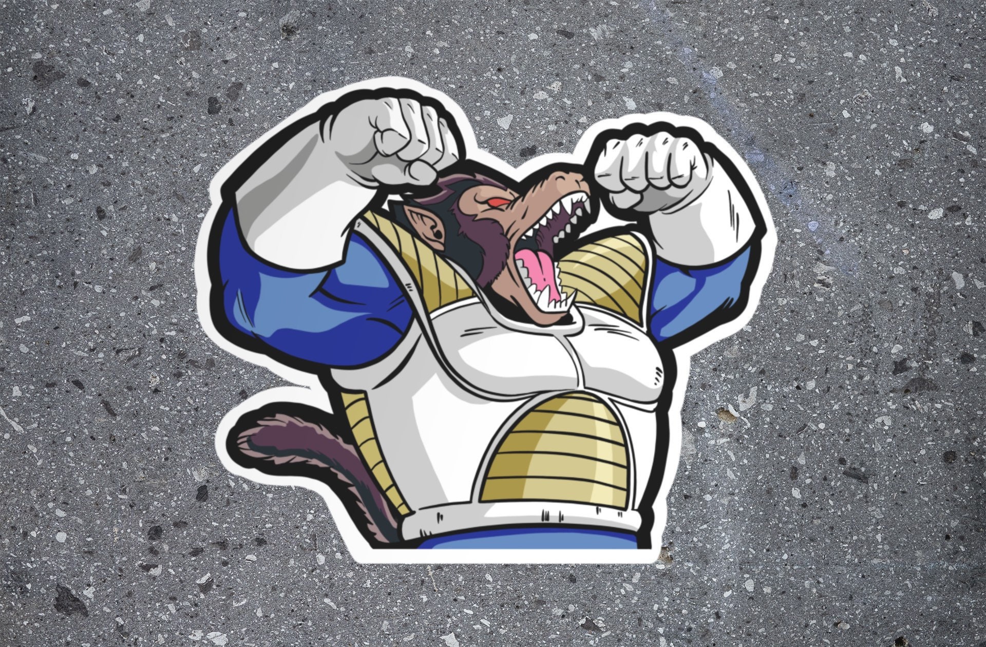 Vegeta SS Dragonball Super Weatherproof Anime Sticker 6 Car Decal