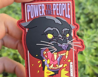 Black Panther No Kings Tactical Hook and Loop Patch