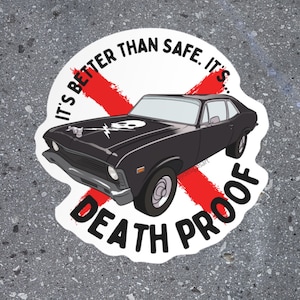 Naklejka wodoodporna Deathproof Quentina Tarantino