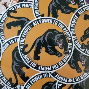 Black Power - Black Panthers Premium WEATHERPROOF decal sticker