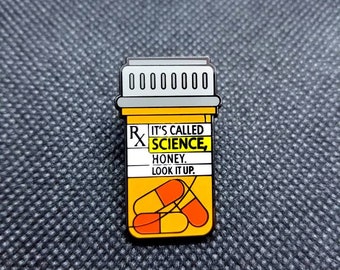 Pharmacy Prescription Bottle - Medical Science Enamel Pin - Med School