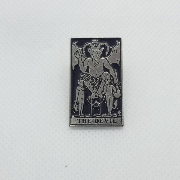Devil Tarot Card Enamel Pin