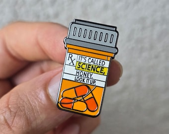 Botella de prescripción de farmacia - Pin de esmalte de ciencias médicas - Escuela de Medicina