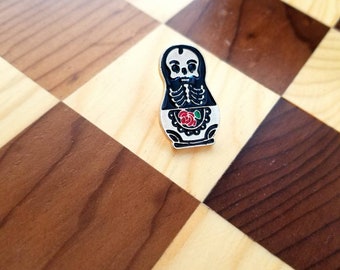 Skeleton Nesting Doll Pin