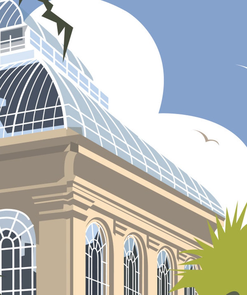 Royal Botanic Garden Edinburgh, Travel Poster Print Etsy UK