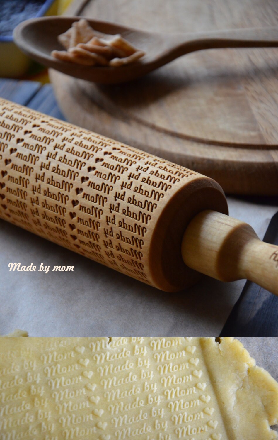 Personalized Custom Gift Rolling Pin Mom Inscription Gift for Etsy