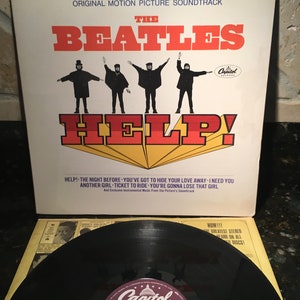 The Beatles &quot;Help&quot; Vintage Pressing Vinyl LP Record - NEAR MINT Condition - Free Shipping  Lennon McCartney Harrison