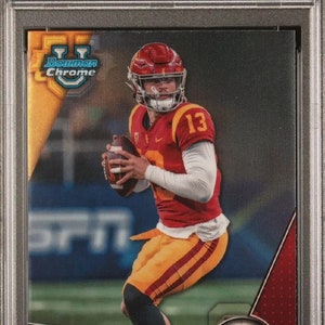 Caleb Williams 2023 Bowman University Chrome Football Base #1 PSA 10