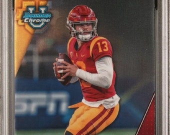 Caleb Williams 2023 Bowman University Chrome Football Base #1 PSA 10