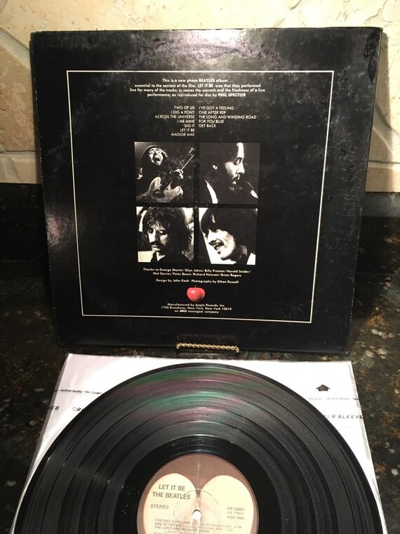 BEATLES - Let It Be - Vinyl LP Record EX - Lennon Mccartney