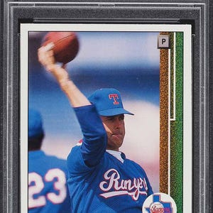 1989 Upper Deck Nolan Ryan #774 Card PSA 9 Mint Gem Mint Throwing Football - Legendary Card Graded Encased