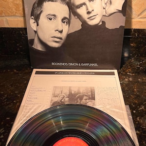 Simon and Garfunkel &quot;Bookends&quot; Japanese Rare Vinyl Record Vintage - Free Shipping