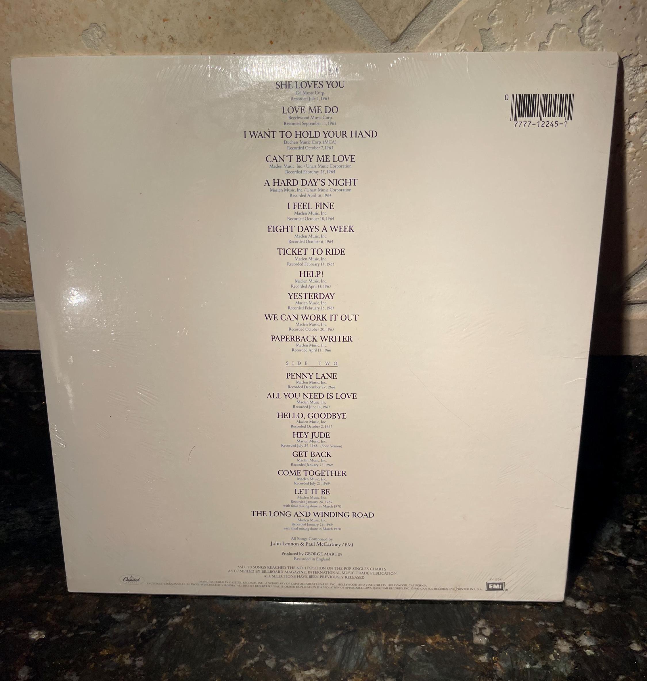 Beatles 20 Greatest Hits Vinyl Record LP - Sealed New NOS