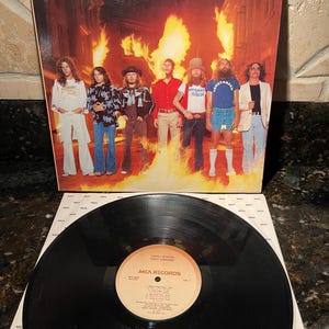 Lynyrd Skynyrd &quot;Street Survivors&quot; Flames - LP de vinilo de MCA Records de 1977, casi nuevo - Envío gratuito