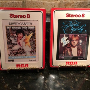 David Cassidy (2) Sealed Vintage 8-Tracks  Sealed New Condition - NOS New Old Stock