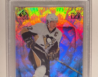 Sidney Crosby 2009 SP Authentic Holoview F/X PSA 10 Graded Encased Penguins Legend