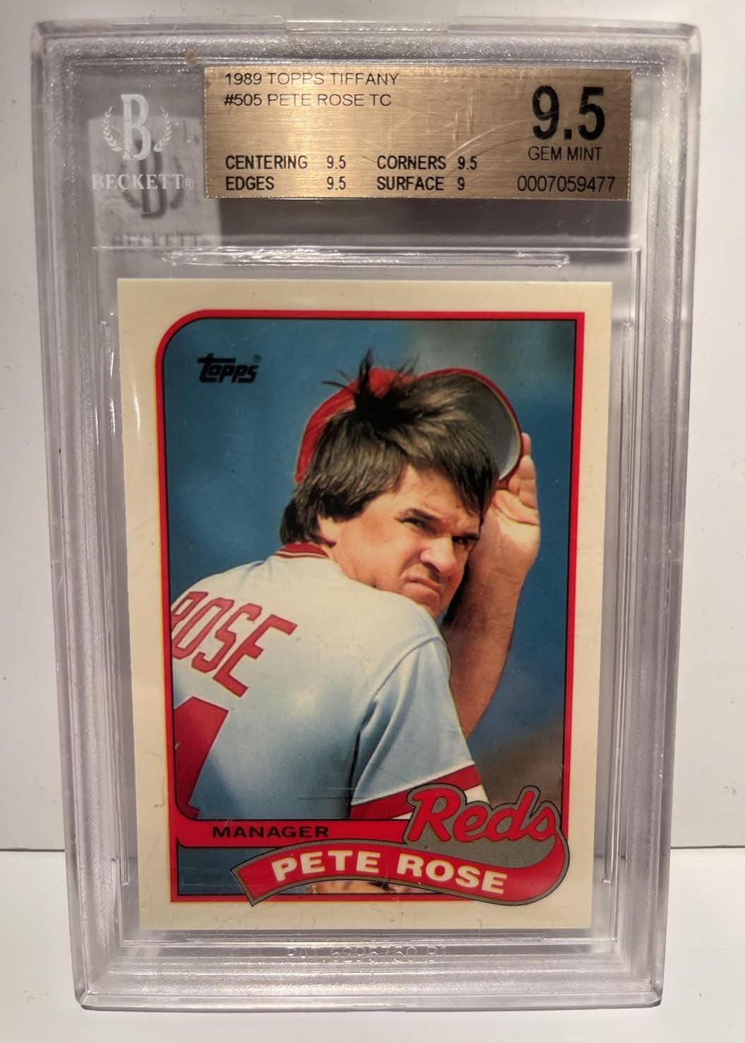 PITBABE トレカ 台北 FM Pete Rose 1989 Topps Tiffany BGS 9.5 Gem Mint - Graded