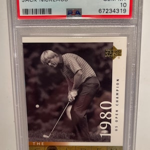 Jack Nicklaus 2001 Upper Deck Golf #121 Raro PSA 10 Gem Mint