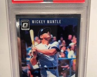 Mickey Mantle 2018 Panini Donruss Optic PSA 9 Mint Yankees Legend - Encased Graded!