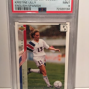 1994 Upper Deck World Cup Soccer #273 Kristine Lilly USWNT Rookie RC PSA 9