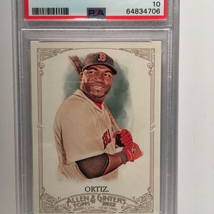 David Ortiz 2012 Topps Allen & Ginter PSA 10 Gem Mint Red Sox Legend Graded Encased Rare