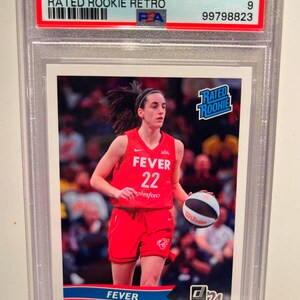 Caitlin Clark 2024 Panini Instant Rated Rookie PSA 9 Mint - Graded/Encased & Authenticated