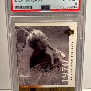 Jack Nicklaus 2001 Upper Deck Golf #113 Raro PSA 10 Gem Mint